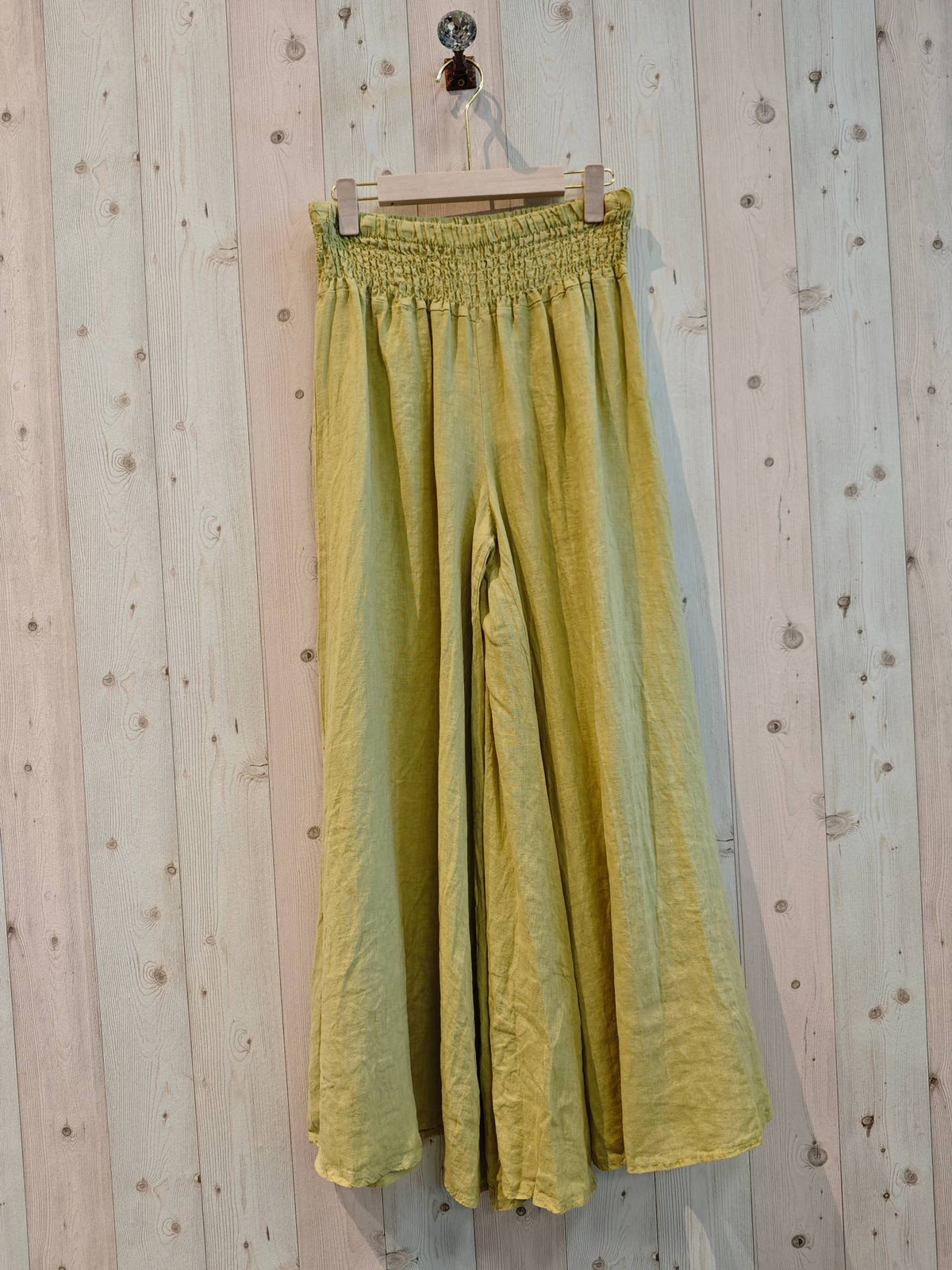 Ancha Wide Leg Pant Lime