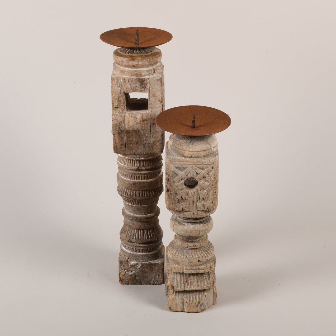Carved Candle Stand