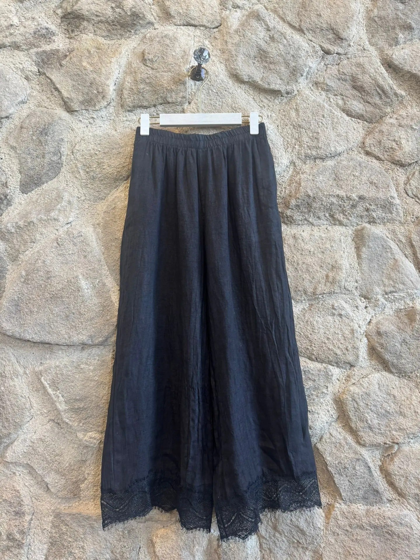 Cyndy Lace Pant Black