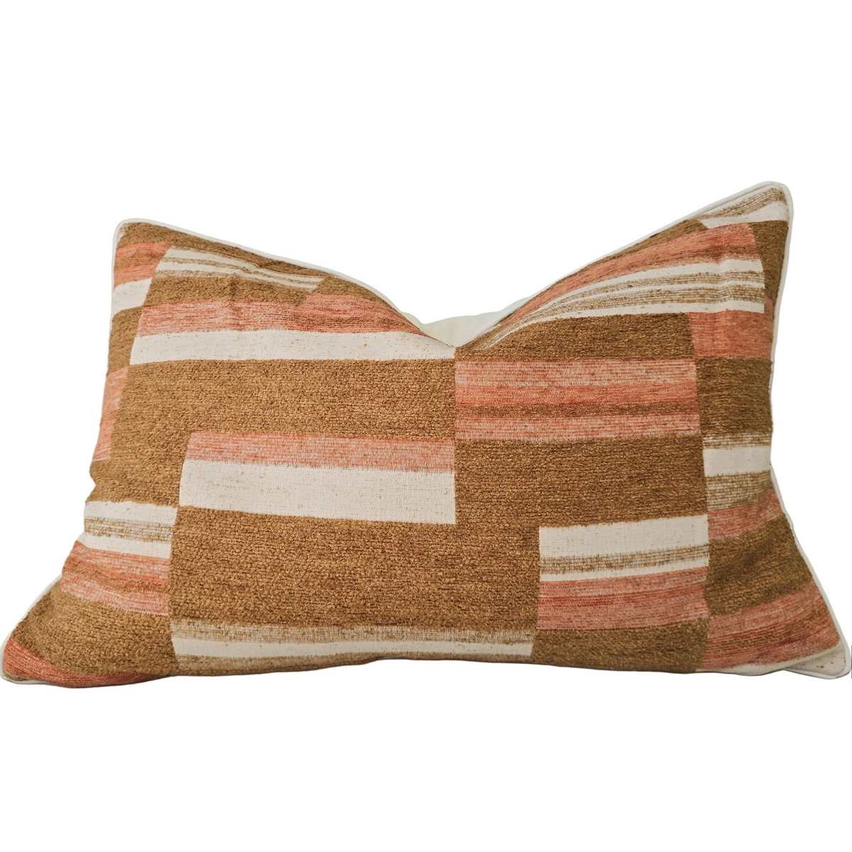 The Geo Cushion Peach