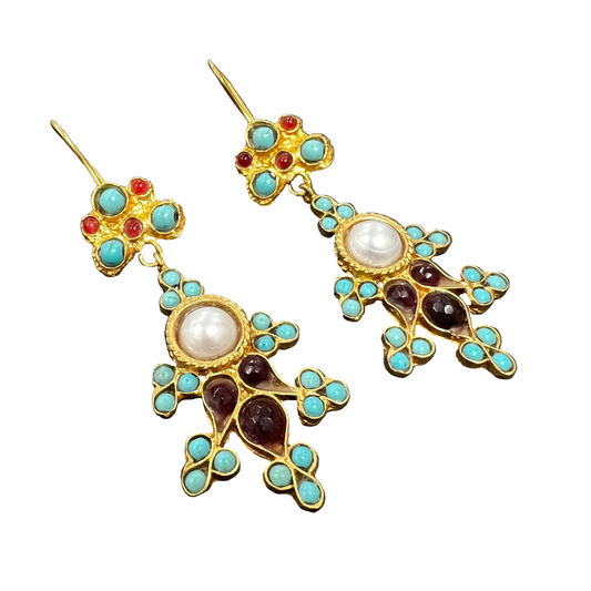 Solara Pearl Drop Earrings