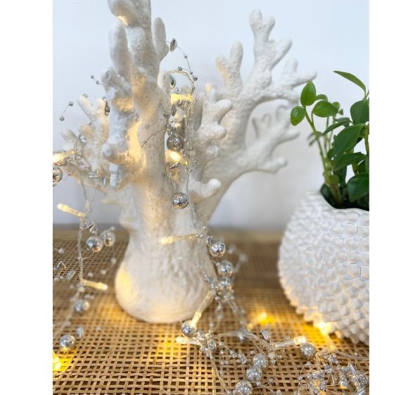 LED Silver Beaded Light String