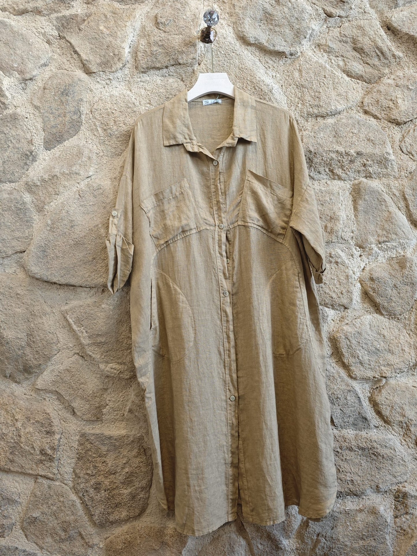 Largo Shirt Dress Camel