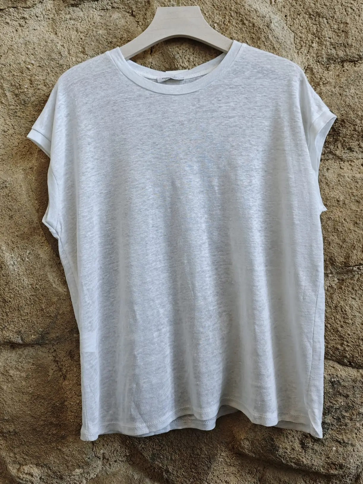 Linen Muscle TShirt White