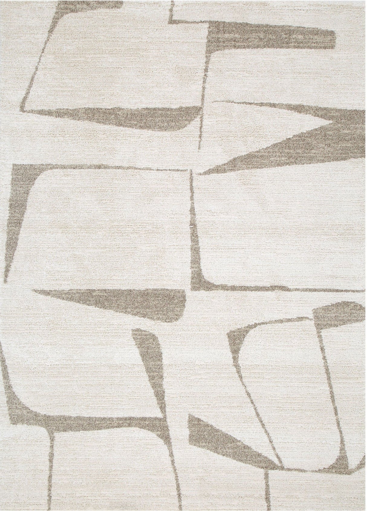 Loki Cream Abstract Floor Runner