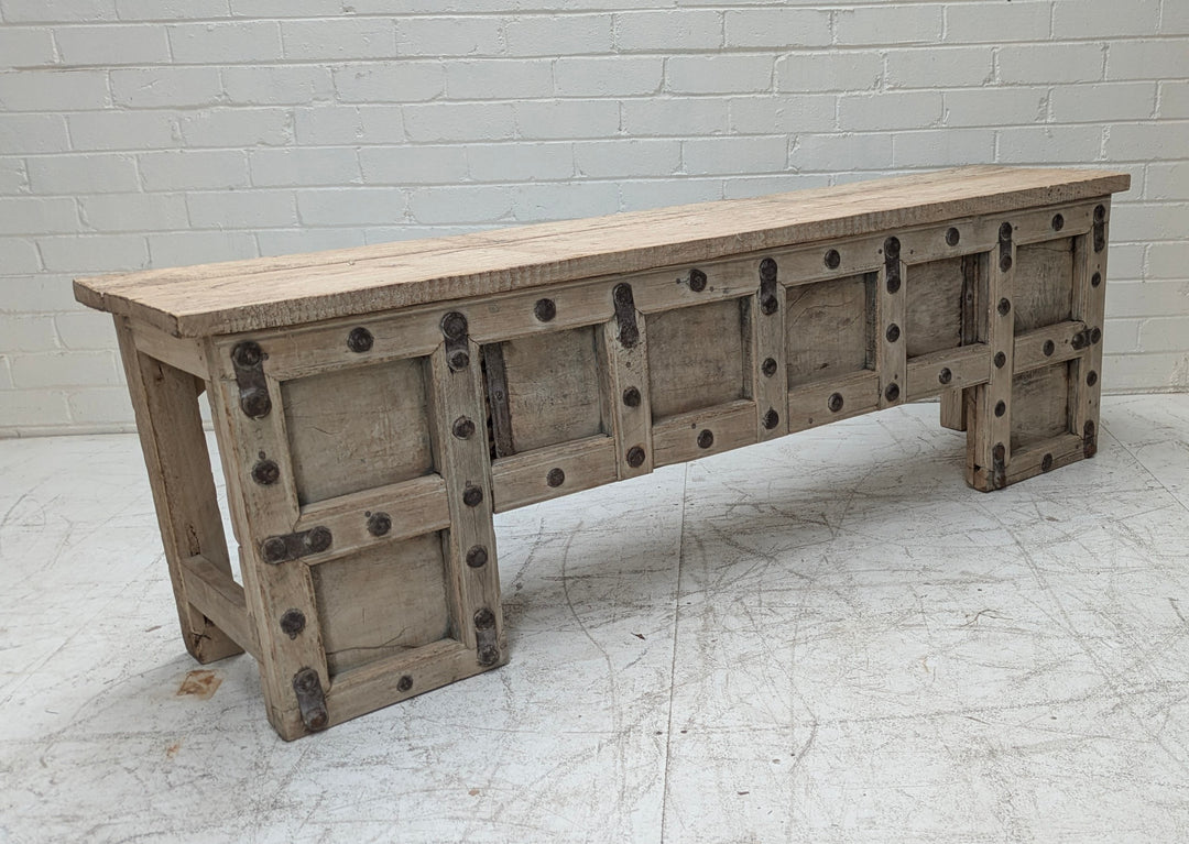 Vintage Media Bench Bleached