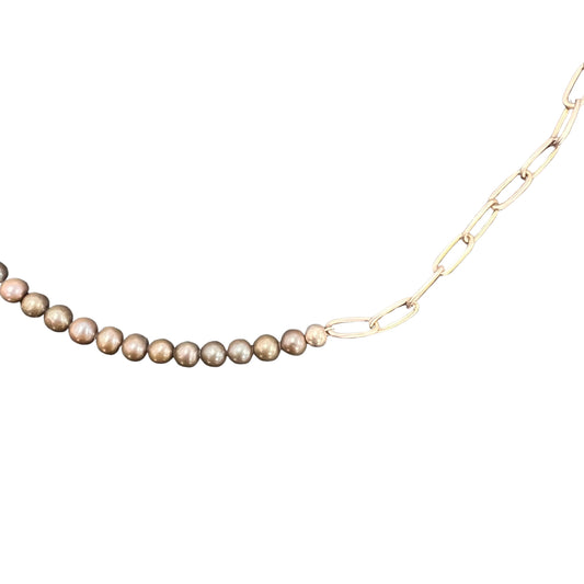 Ocean Noir Pearl Necklace