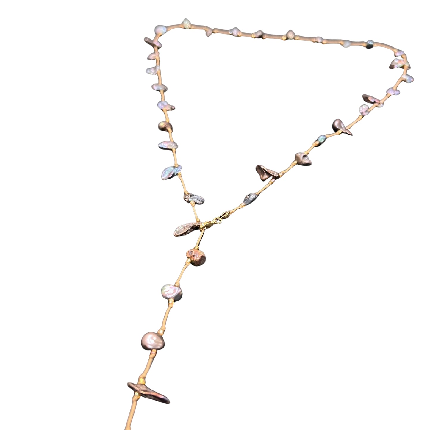 Aurora Pearl Necklace - Mauve