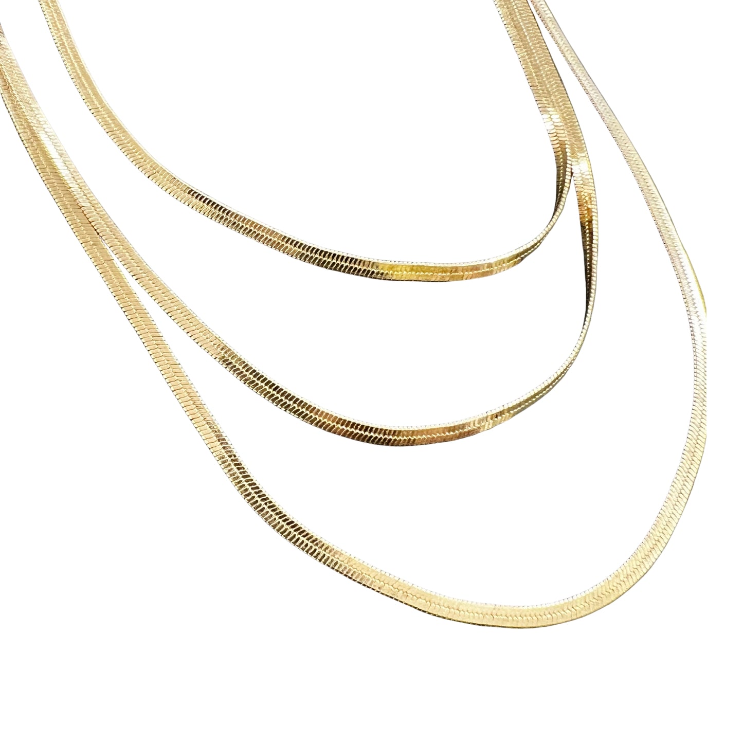 Trio Snake Chain Necklace