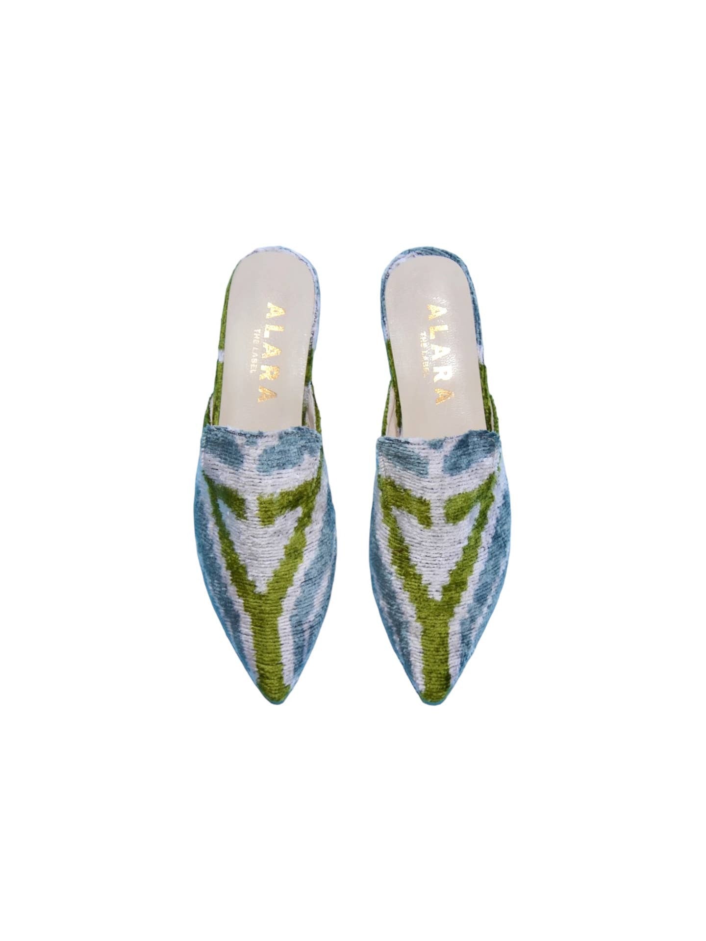 Silk Ikat Slide Blue