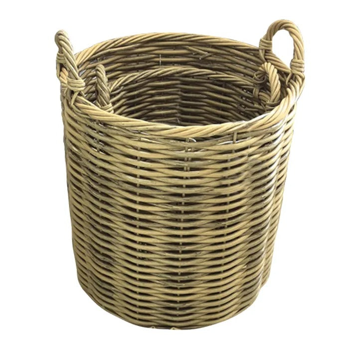 Handled Rattan Basket Large