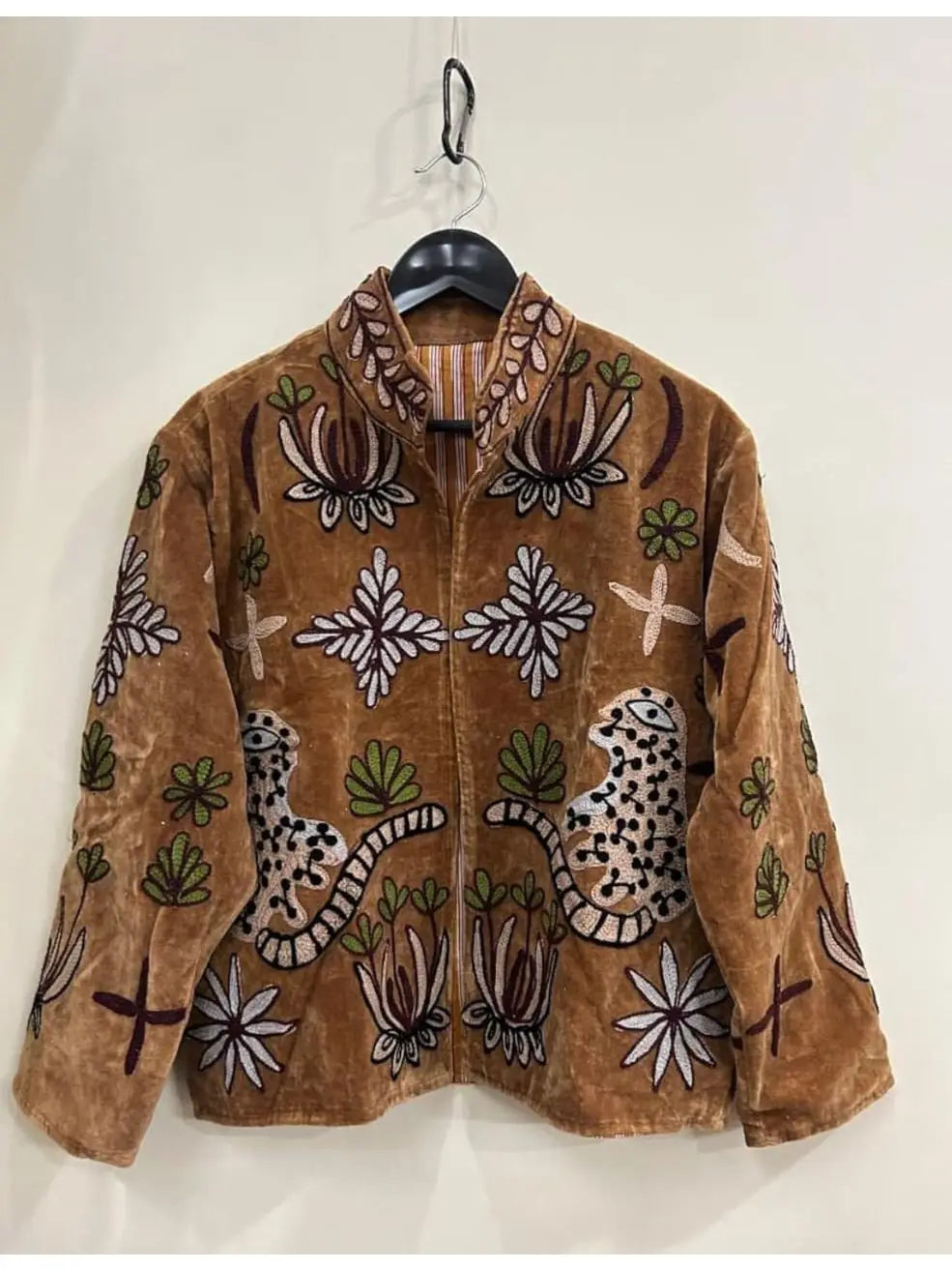 Velvet Suzani Jacket Amber