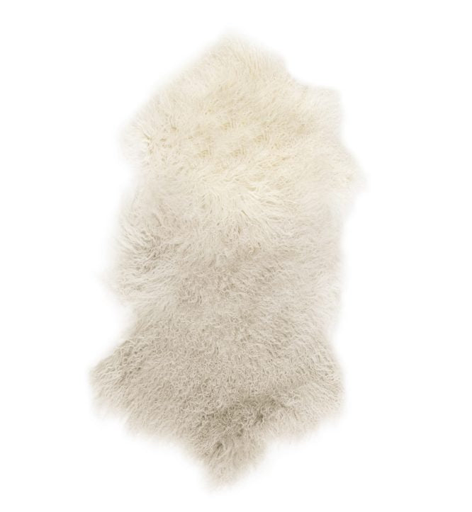 Tibetan Throw Ivory/Grey