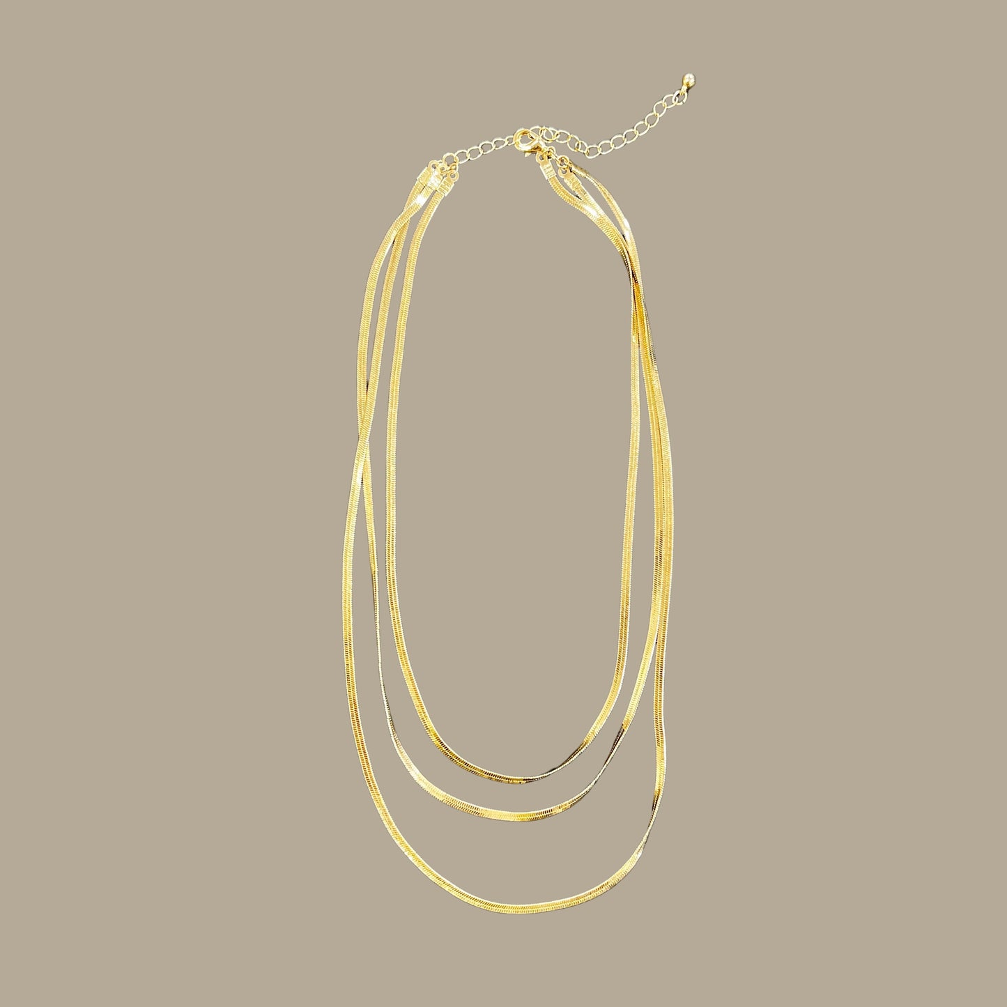 Trio Snake Chain Necklace