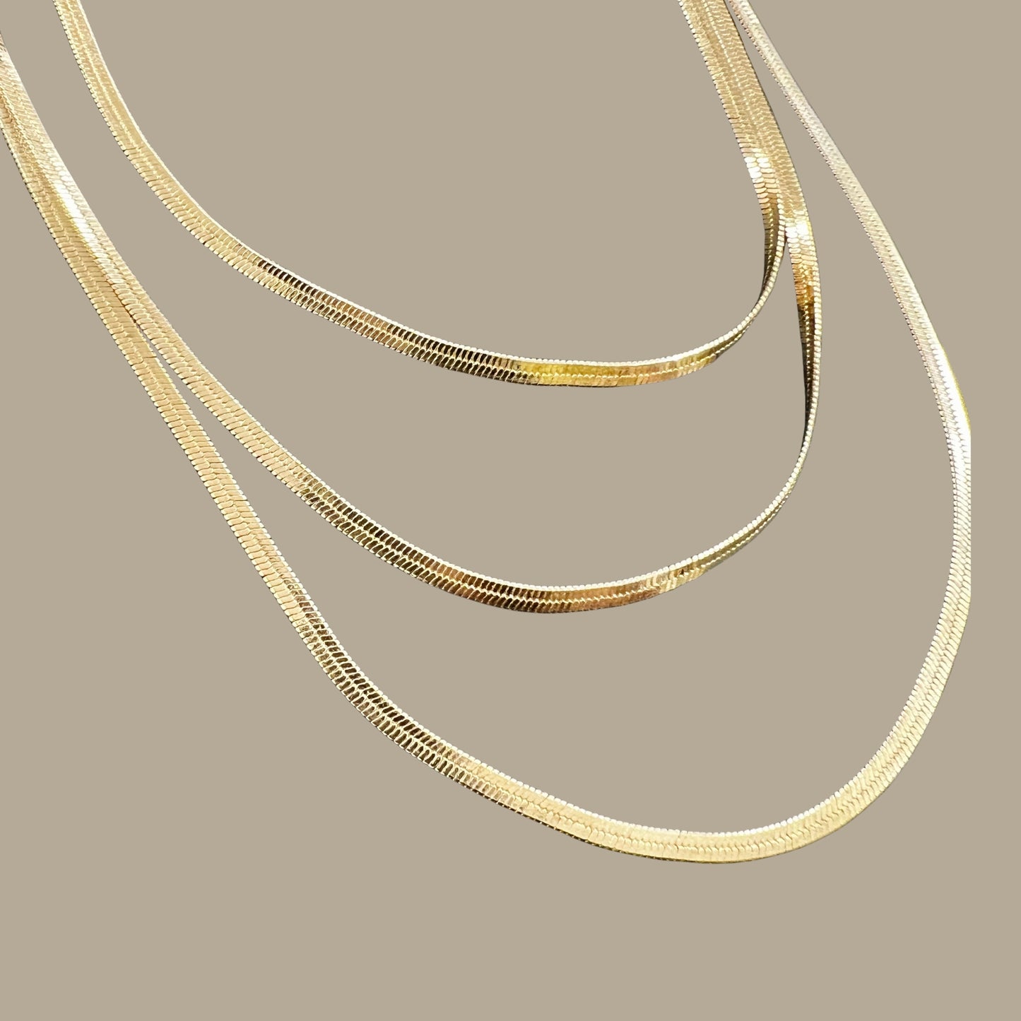 Trio Snake Chain Necklace