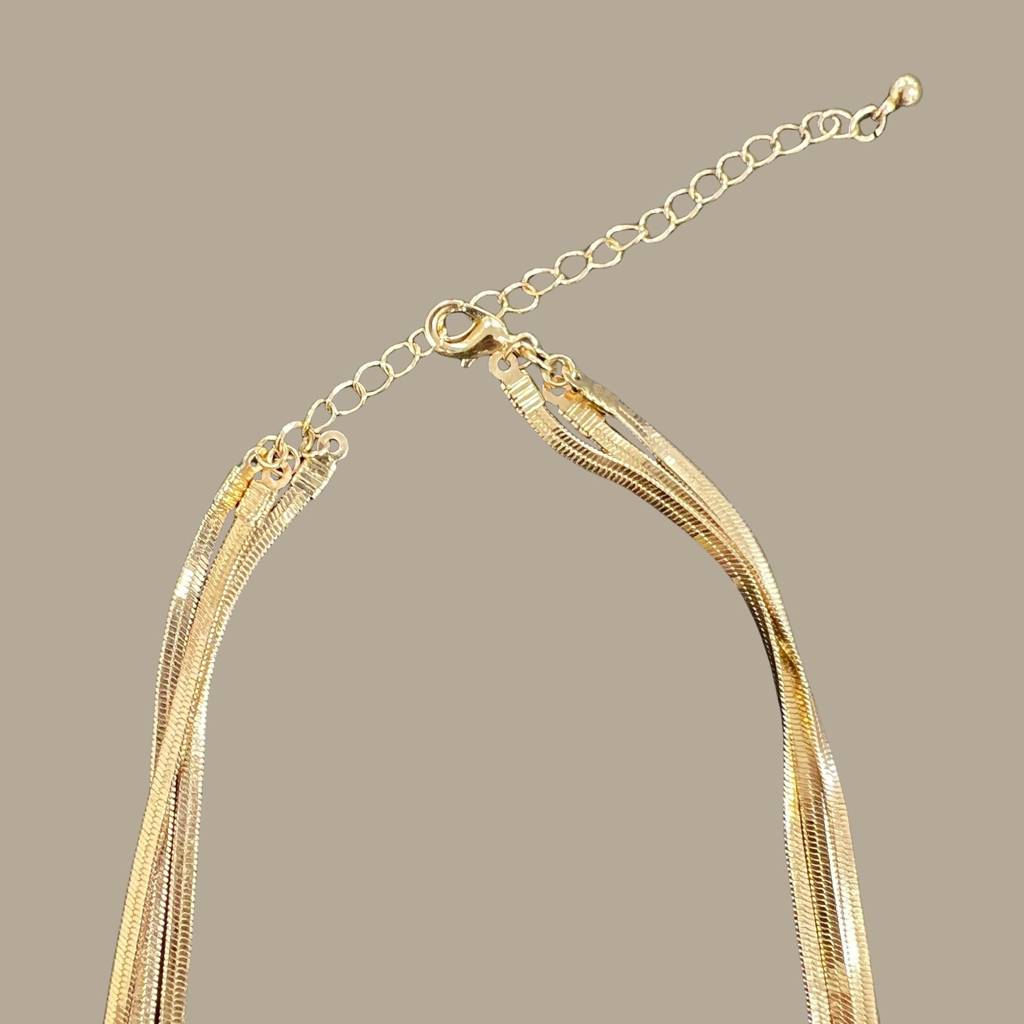 Trio Snake Chain Necklace