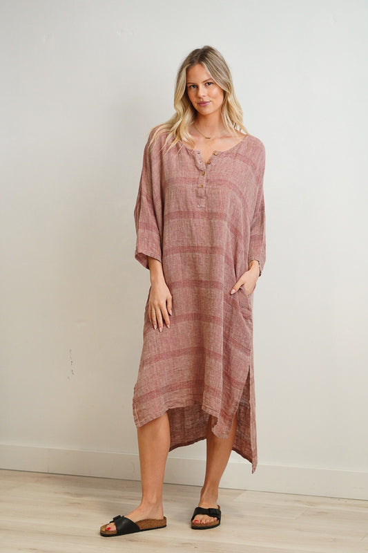 Amara Kaftan Mahogany