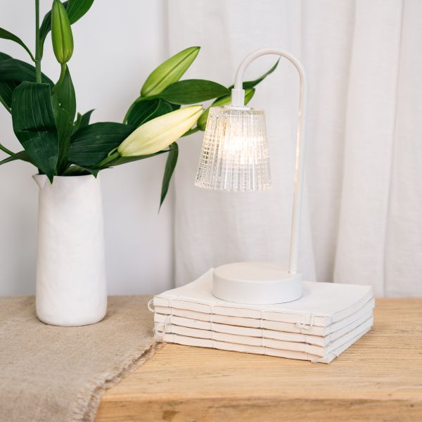 Botl White Glass Lamp