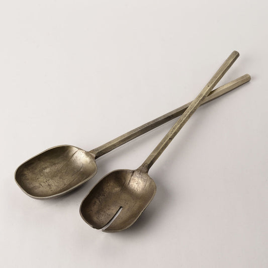 Brass Cone Salad Servers