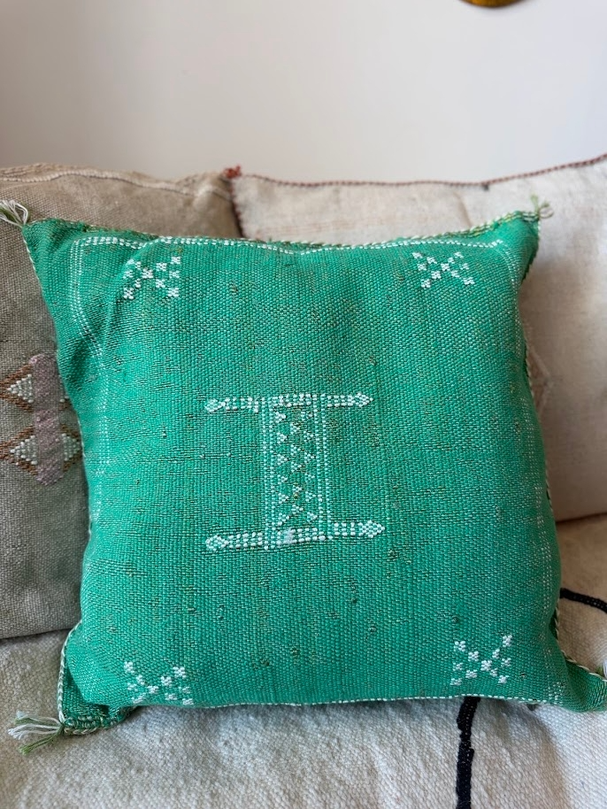 Cactus Silk Cushion Jade