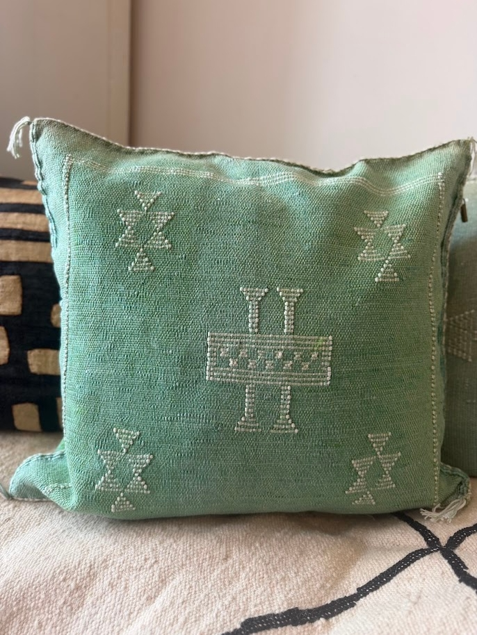 Cactus Silk Cushion Ocean