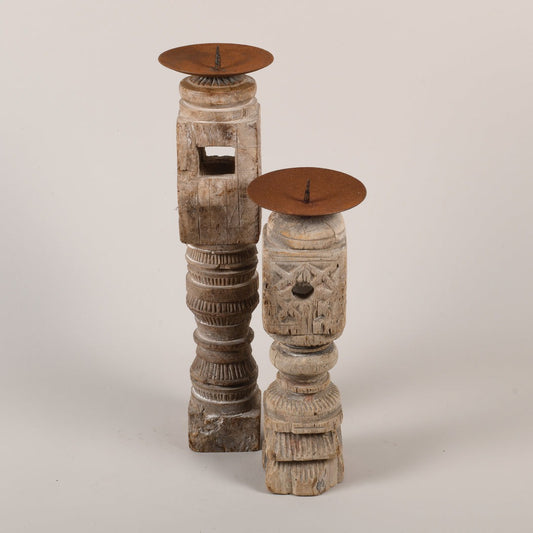 Carved Candle Stand