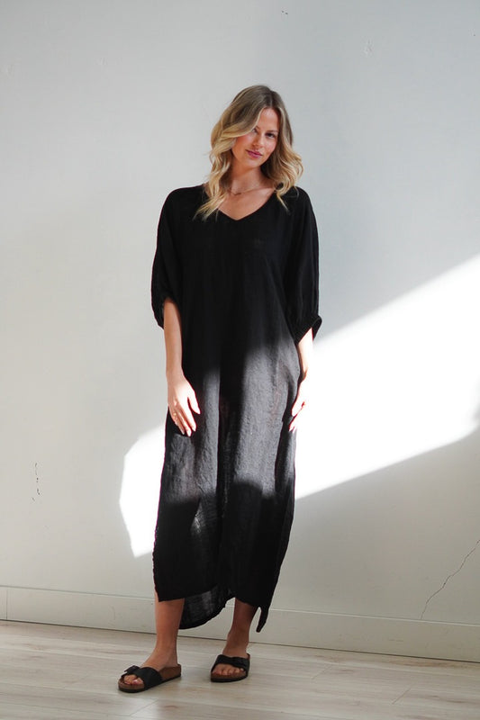 Rosa Kaftan Black