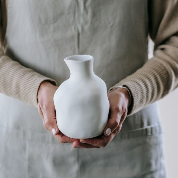 Flax Sake Bottle White