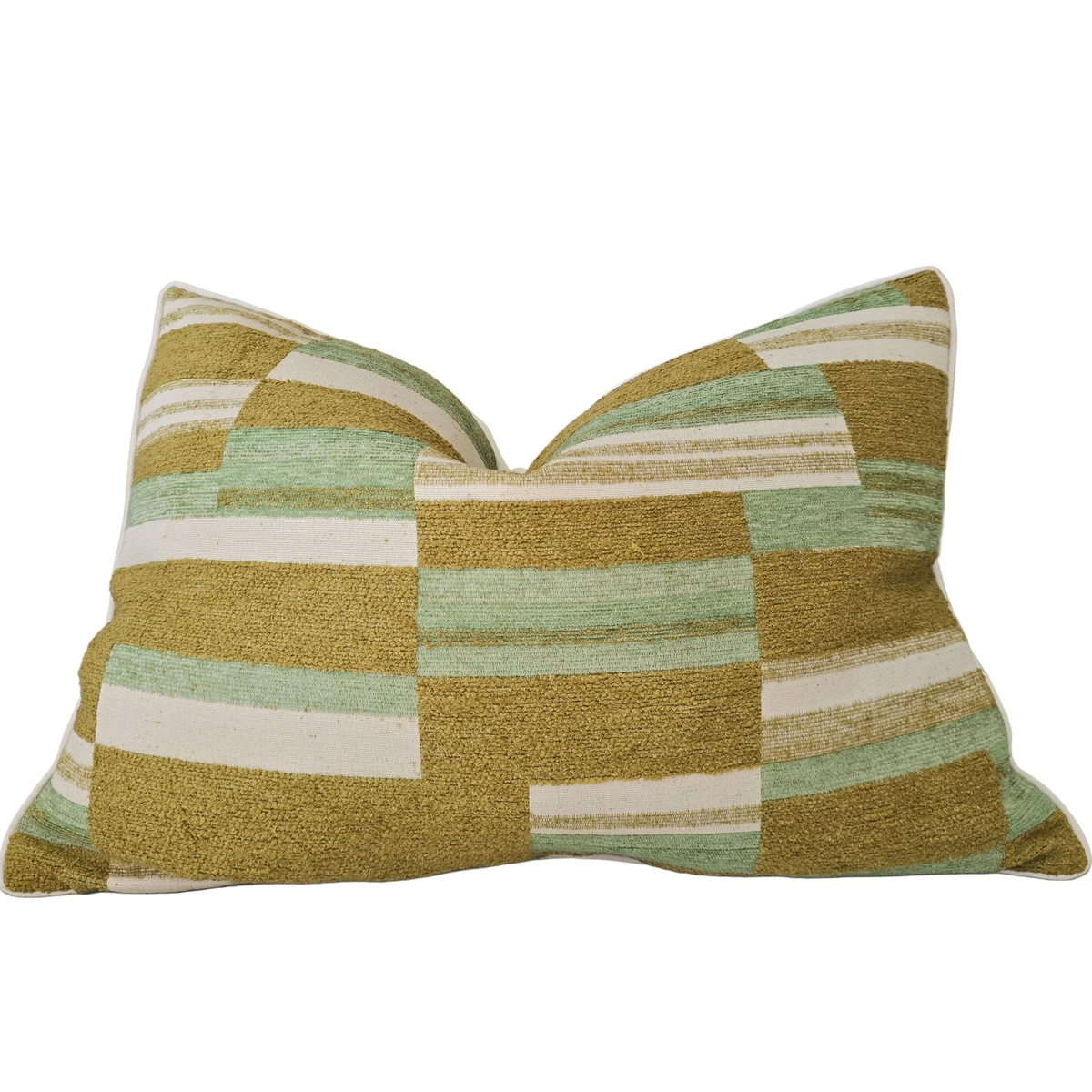The Geo Cushion Olive