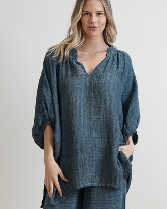 Grazia Top Gemstone Mesh