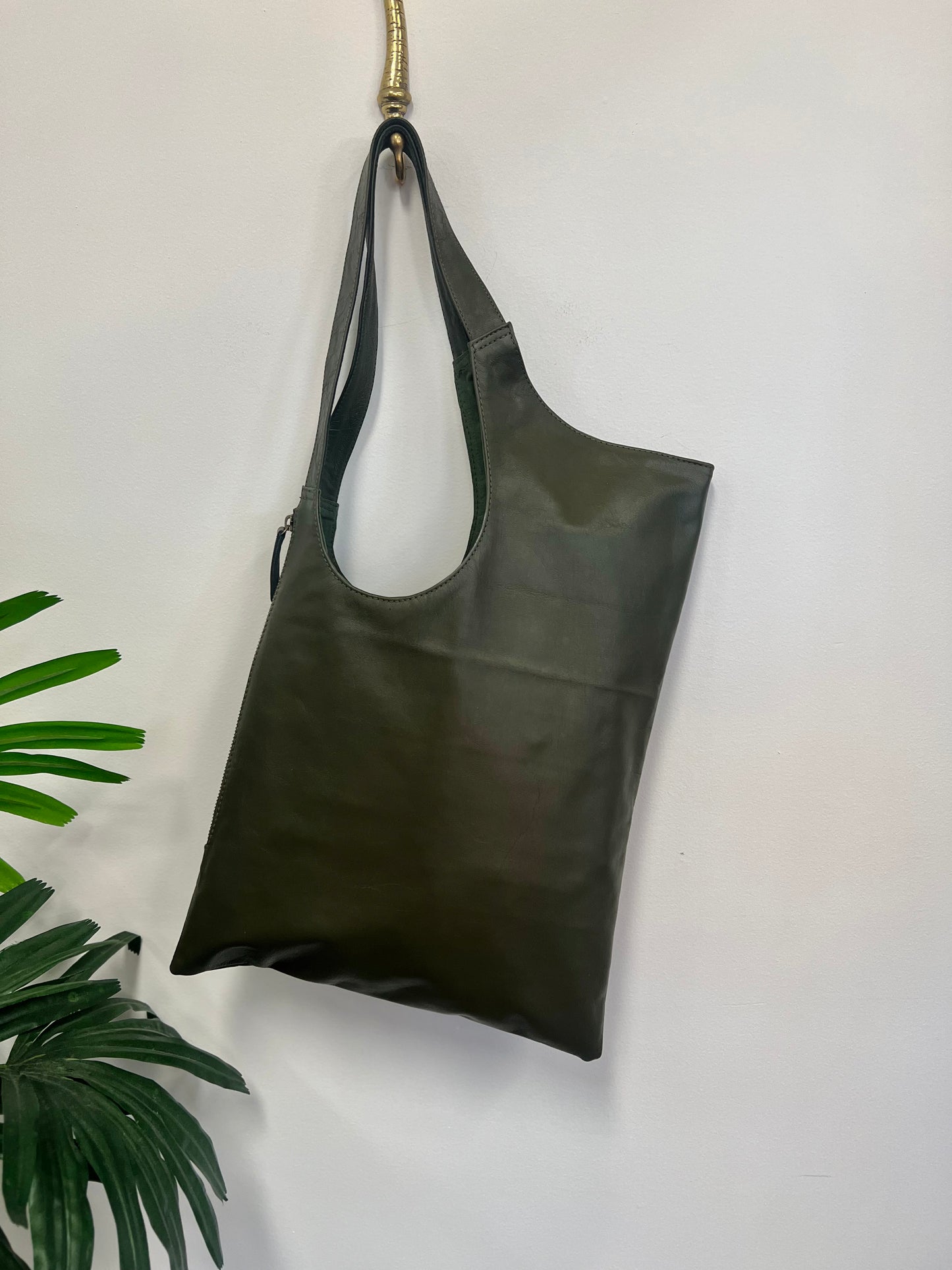 Sierra Leather Bag Olive