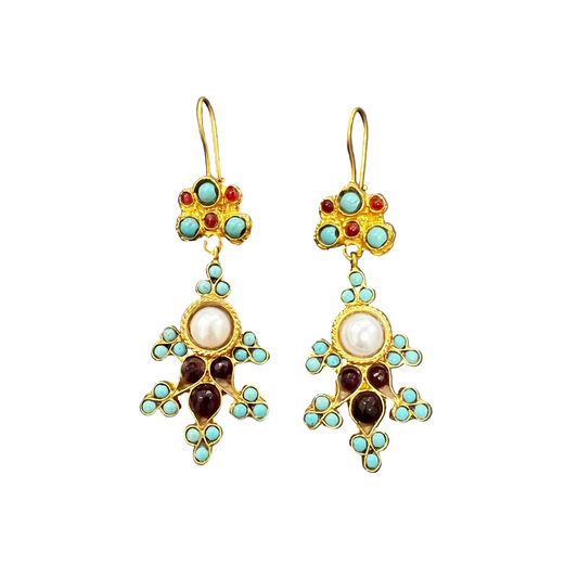 Solara Pearl Drop Earrings