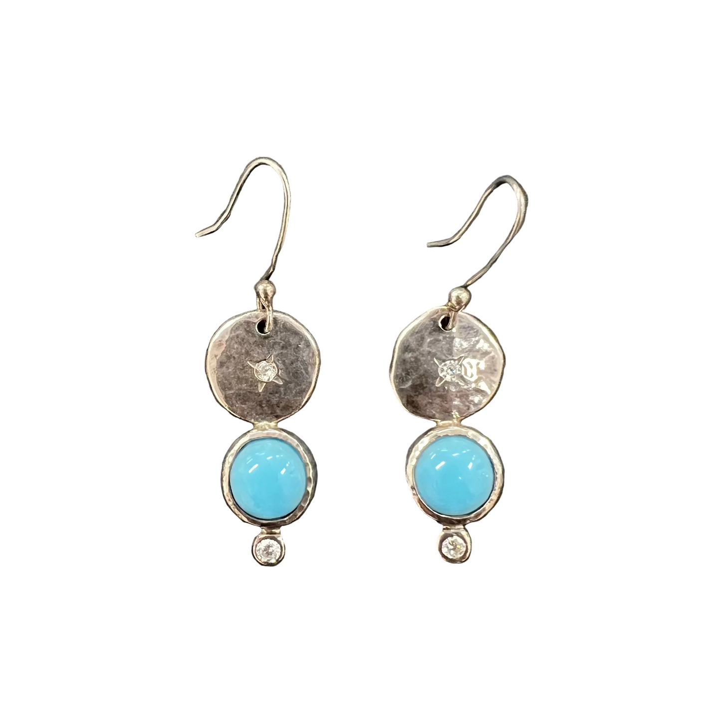 Azure Luna Drop Earrings