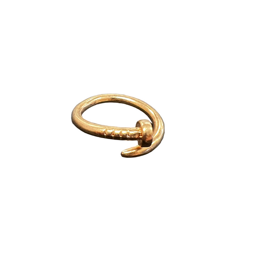 Gilded Nail Ring Rose Gold