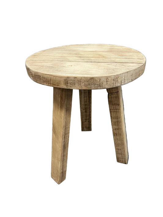 Elm Tall Side Table Round