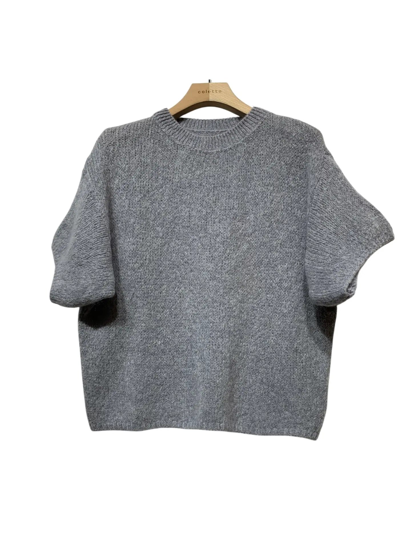 Knit TShirt Charcoal