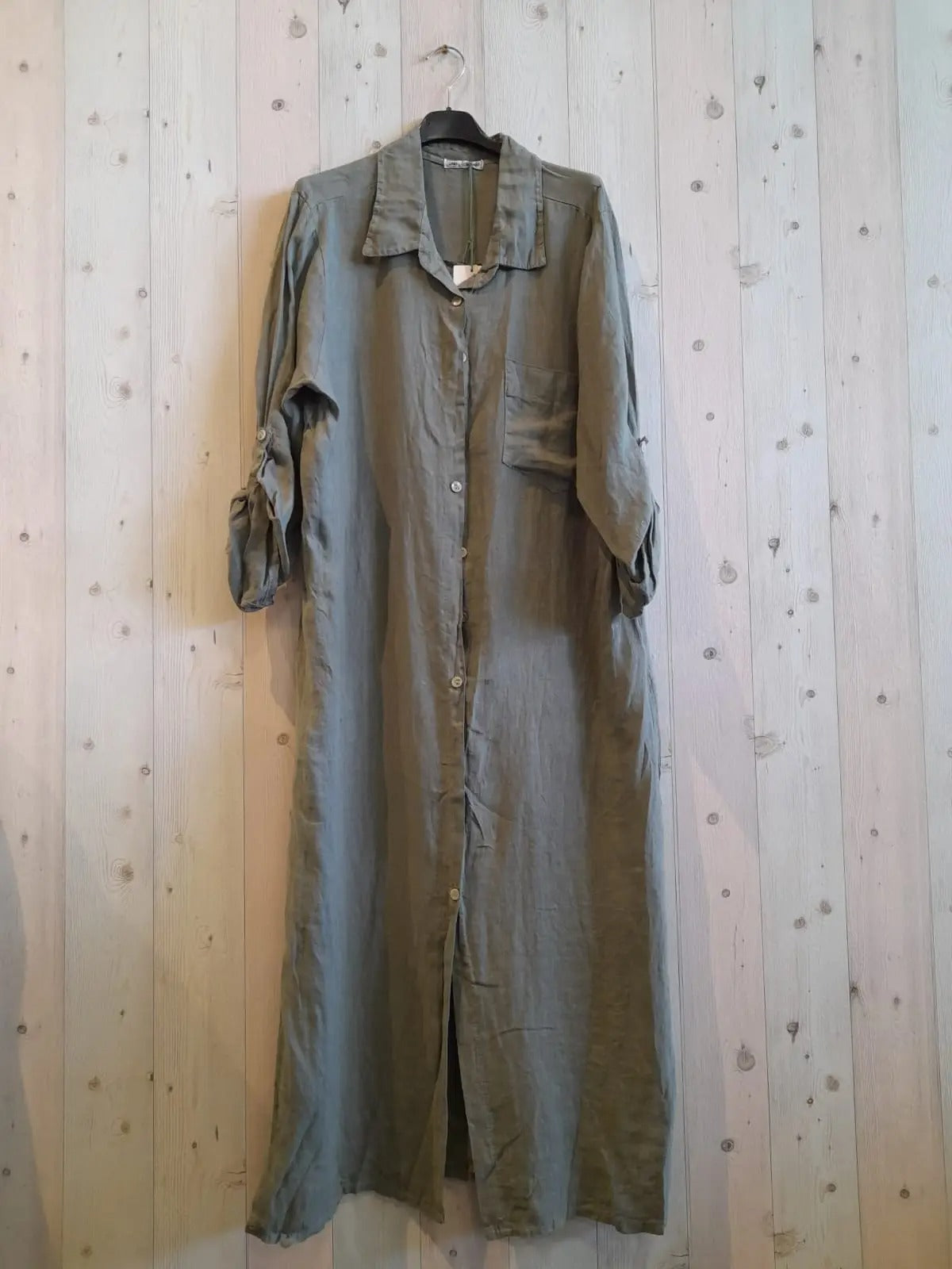 Largo Shirt Dress Khaki