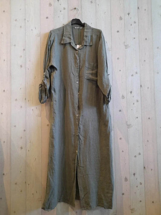Largo Shirt Dress Khaki