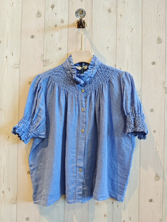 Lino Shirt Celeste Blue