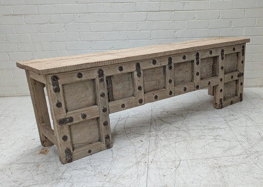 Vintage Media Bench Bleached