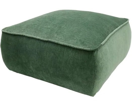 Nellie Ottoman Ocean Green