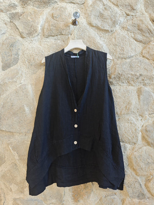 Priya Vest Ebony