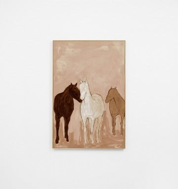 Roaming Herd Canvas Natual