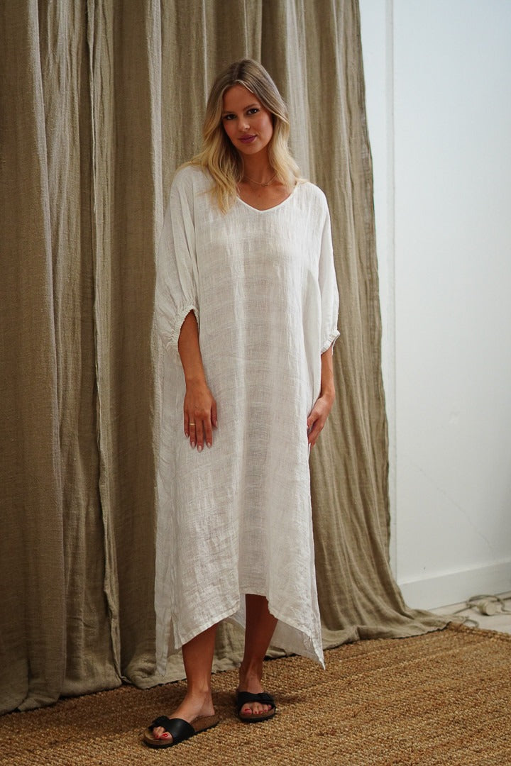 Rosa Kaftan White