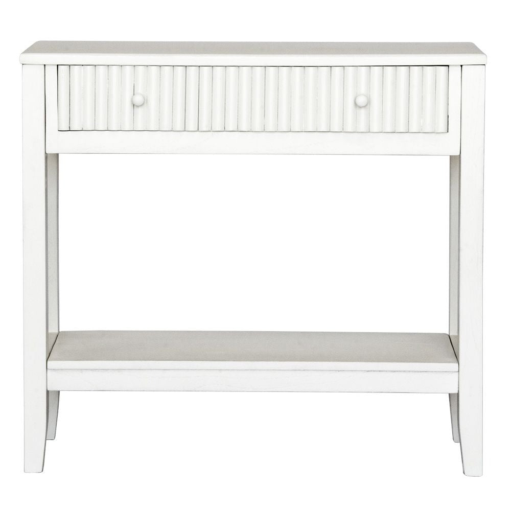 Ruby One Drawer Console White