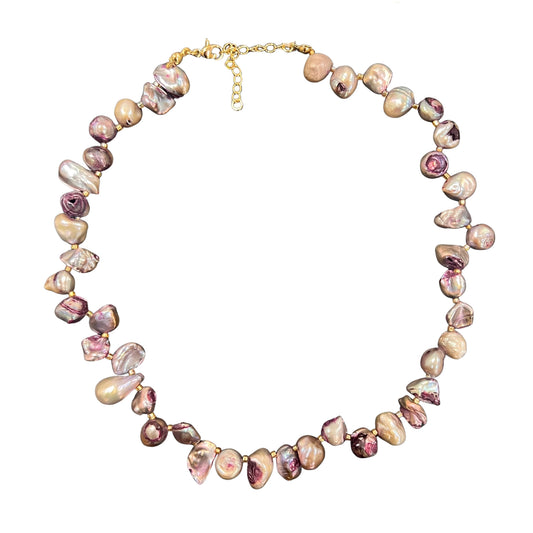 Amethyst Tide Pearl Necklace
