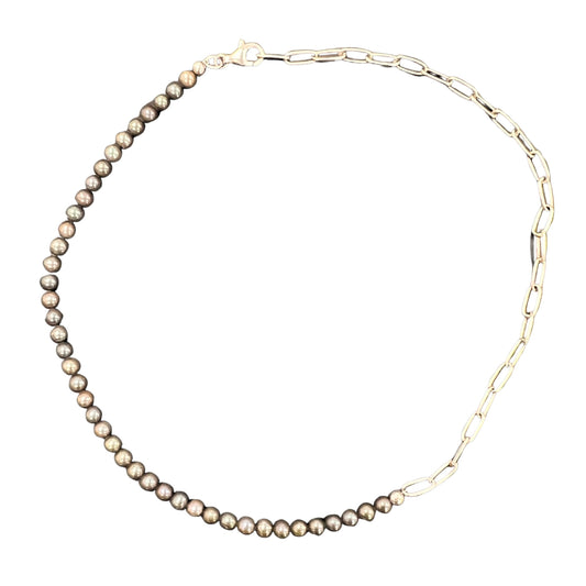 Ocean Noir Pearl Necklace