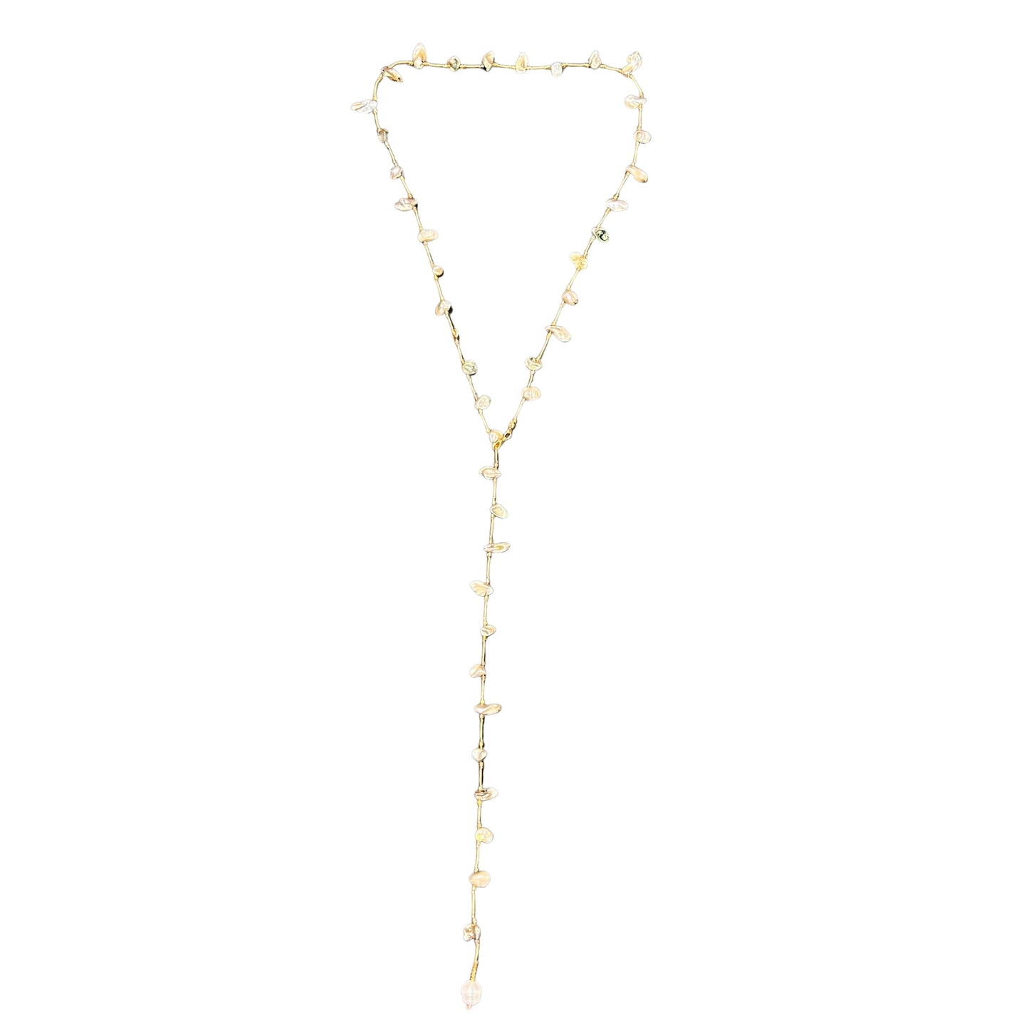 Aurora Pearl Necklace - Sage