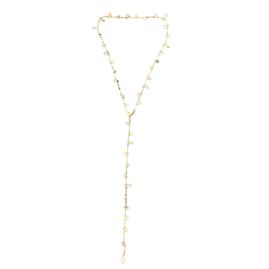 Aurora Pearl Necklace - Sage