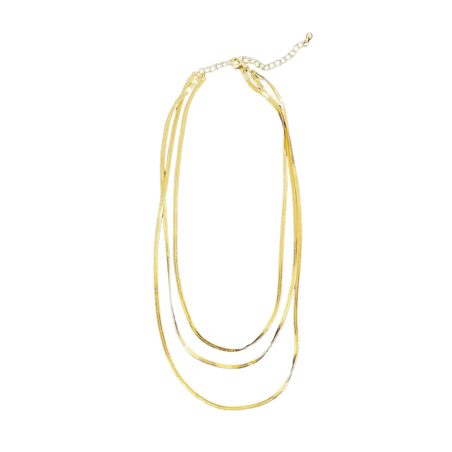 Trio Snake Chain Necklace